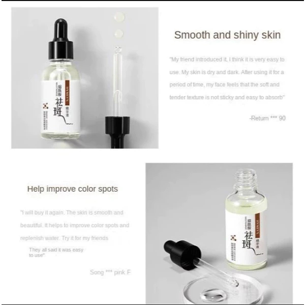 IMAGES Whitening Essence Serum Anti Wrinkle Anti Acne Anti Freckle Moisturizing Brightening Face Serum Lightweight Repairing Hydrating Smooth Skin Tone Even Complexion Daily Skincare - View 2 of 3