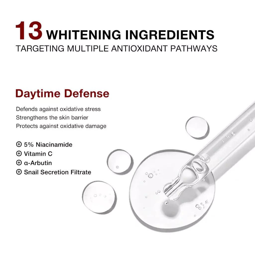 Teashell Whitening Serum 5% Niacinamide Alpha Arbutin Brightening Dark Spot Corrector Face Serum Hydrating Lightweight Pore Minimizing Smooth Skin Tone Even Radiance Booster Daily Skincare - View 3 of 3