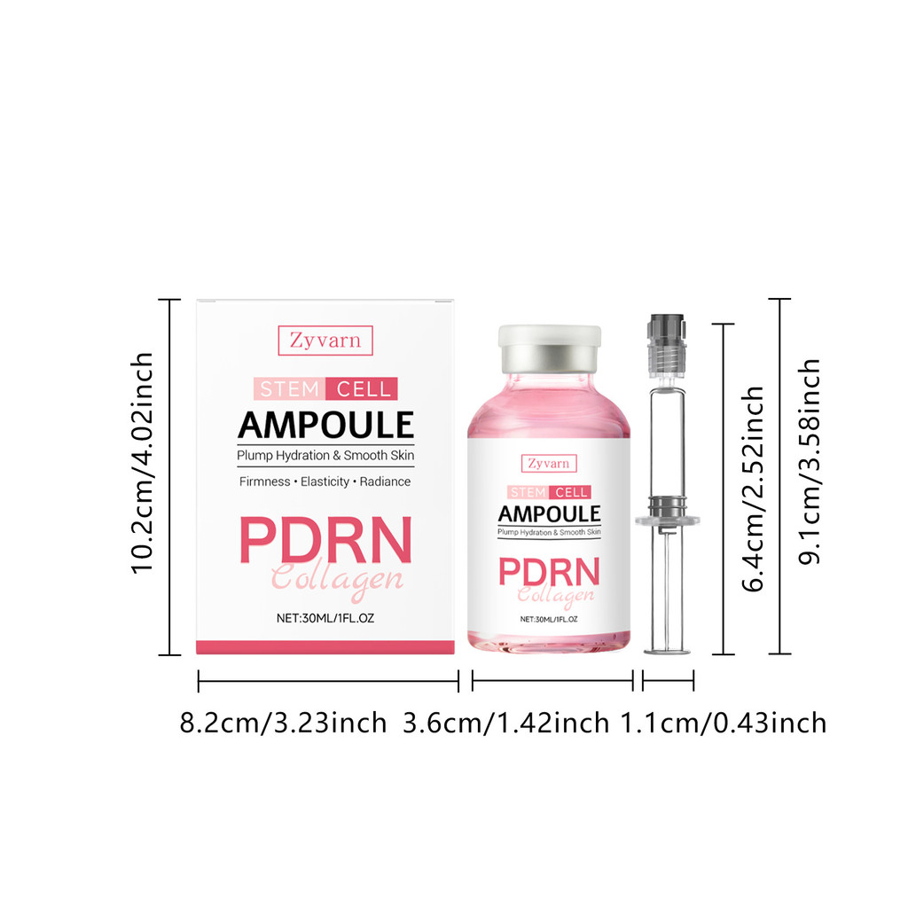 Plumping Firming Hydrating Ampoule Serum Glycerin 1,2-Hexanediol Brightening Smoothing Essence Lightweight Anti Aging Moisturizing Repair Pore Minimizing Glow Enhancing Daily Skincare 30ml - View 2 of 3