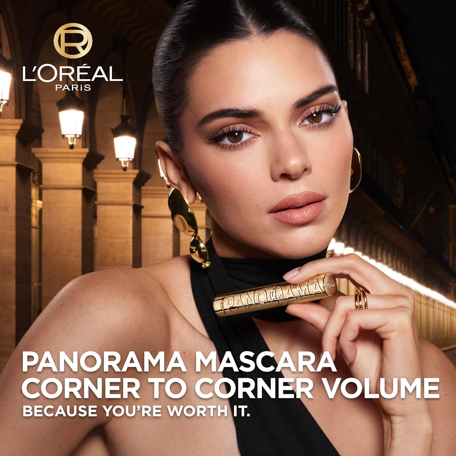 L’Oreal Paris Voluminous Panorama Waterproof Mascara Volumizing, Clump Free, Smudge free, Long-lasting, Black, 9.9ml - View 5 of 6
