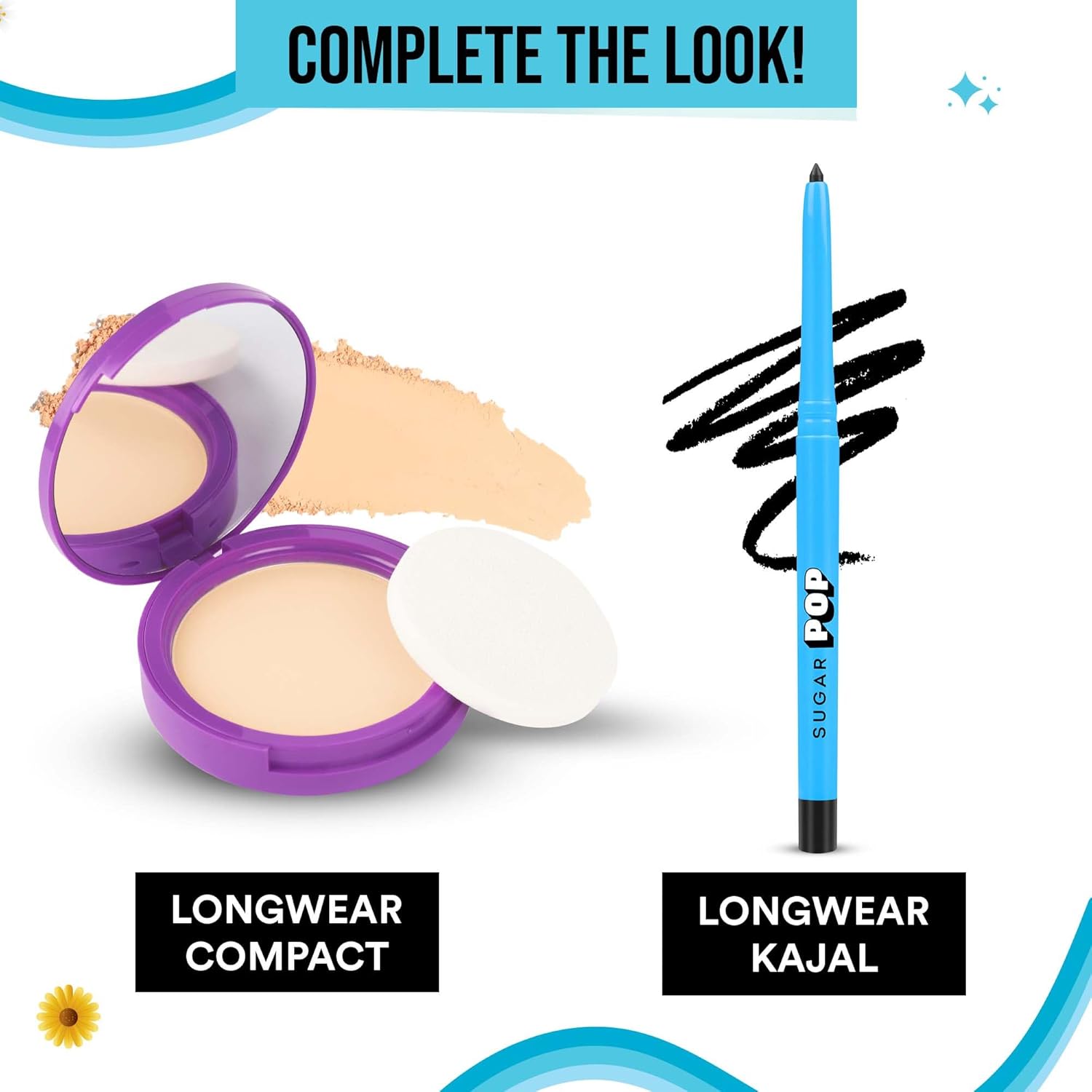 SUGAR POP Waterproof Mascara | Vitamin E & Jojoba Oil | Smudge-proof | Lengthening | Water-Resistant | 8 gms - 01 Black - View 2 of 6