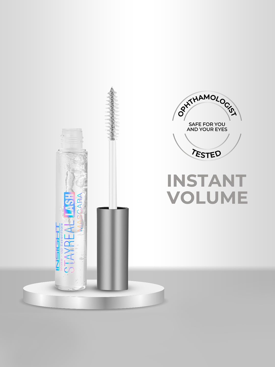 INSIGHT Stay Real Lash Mascara - Transparent | Clear Gel Formula| Natural Look | Sweatproof | For Brows and Eyelashes for Every day Use -10 g - View 2 of 6