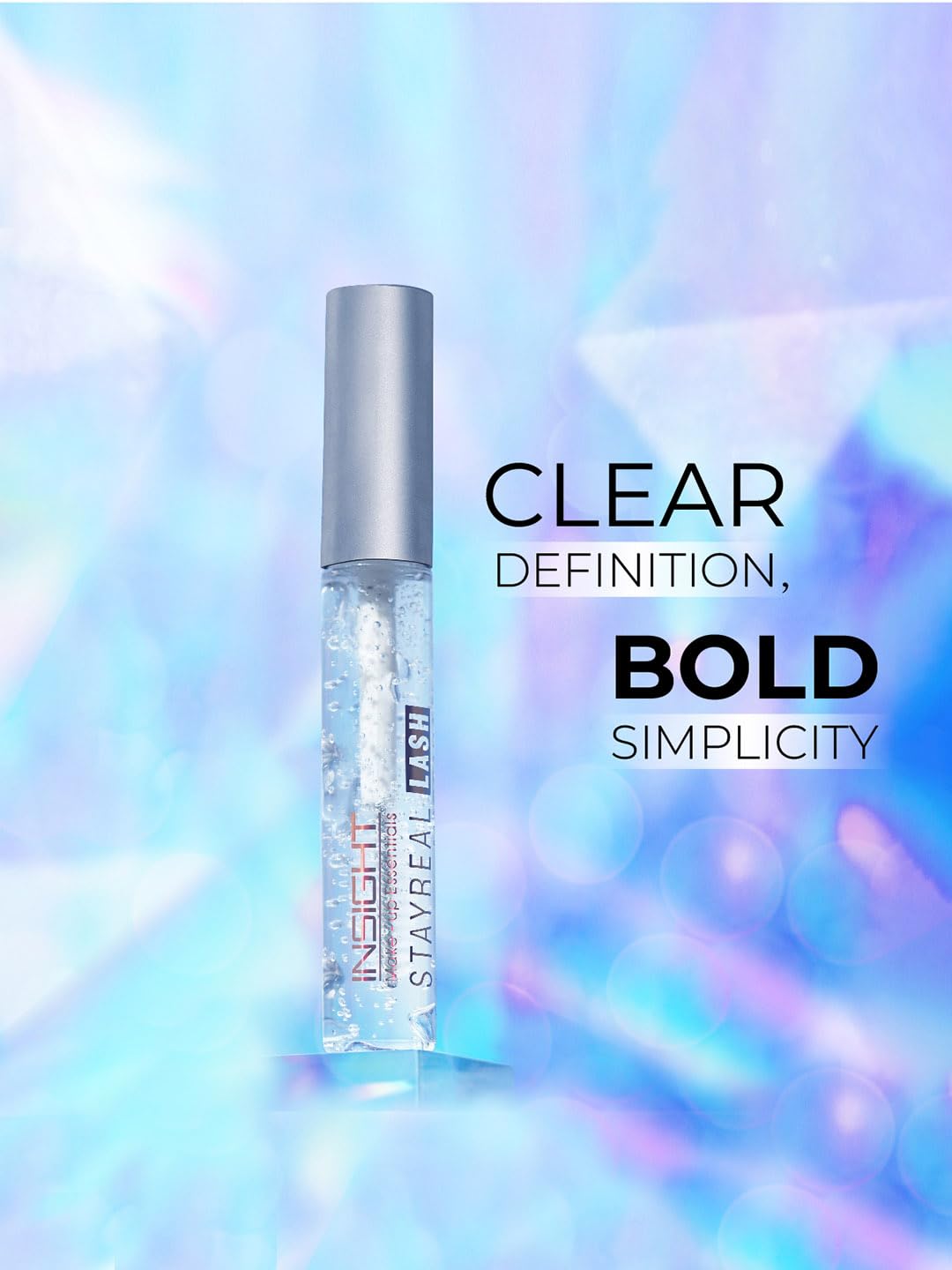 INSIGHT Stay Real Lash Mascara - Transparent | Clear Gel Formula| Natural Look | Sweatproof | For Brows and Eyelashes for Every day Use -10 g - View 3 of 6