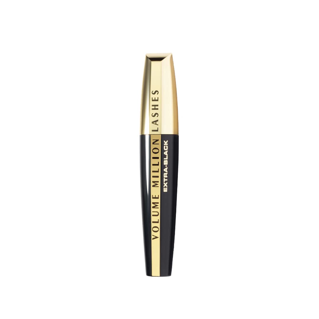 L'Oréal Paris Mascara, Fanned Out Lash Effect, Washable, Clump-free and Smudge-free, Volume Million Lashes, Extra Black, 10.7ml - View 2 of 6