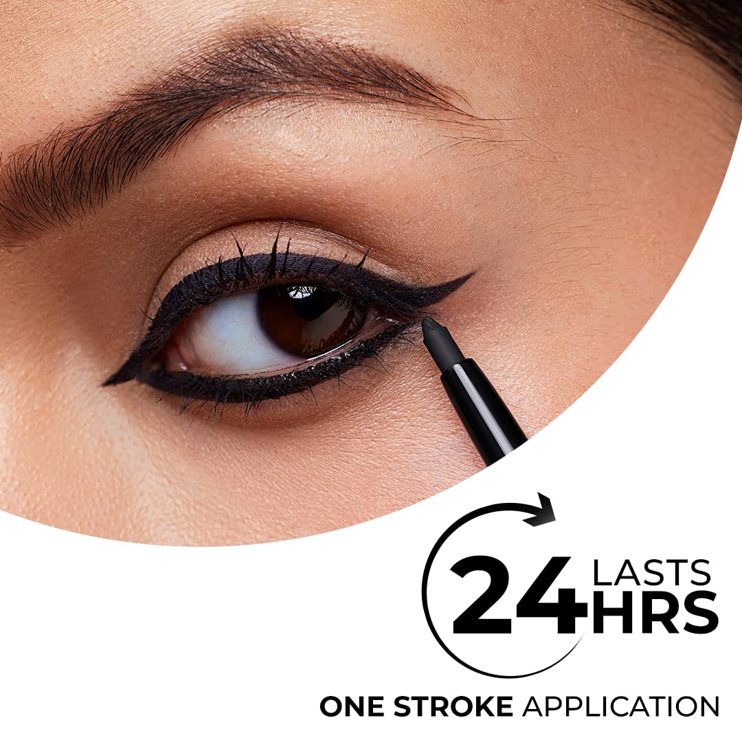 LoveChild Masaba Kajal Pencil Coal Black Matte - Smudge-proof & Waterproof, Long-lasting Deeply Pigmented Intense Black Kajal for Women, Makeup Essential (0.35g) - View 6 of 6