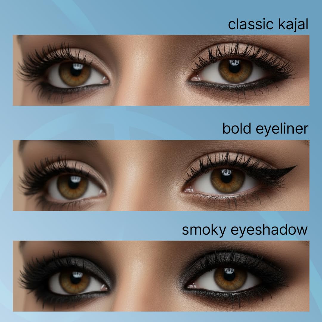 Sotrue Dark Spell Kohl Kajal Pencil with Sharpener | Smudgeproof, 24 Hours Long Stay | One Swipe Application | Matte Finish |1.5 gm - View 3 of 6