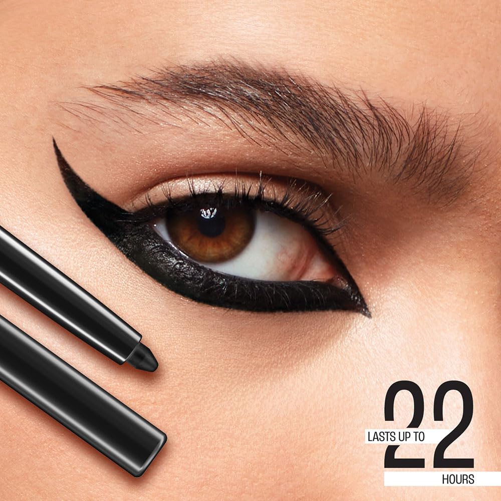 Lakme Eyeconic Insta Cool Kajal|| Black|| Cooling Kohl Liner with Cucumber|| Twist Up Pencil - Waterproof|| Smudge Proof & Long Lasting Eye Makeup|| 0.35 g - View 6 of 7