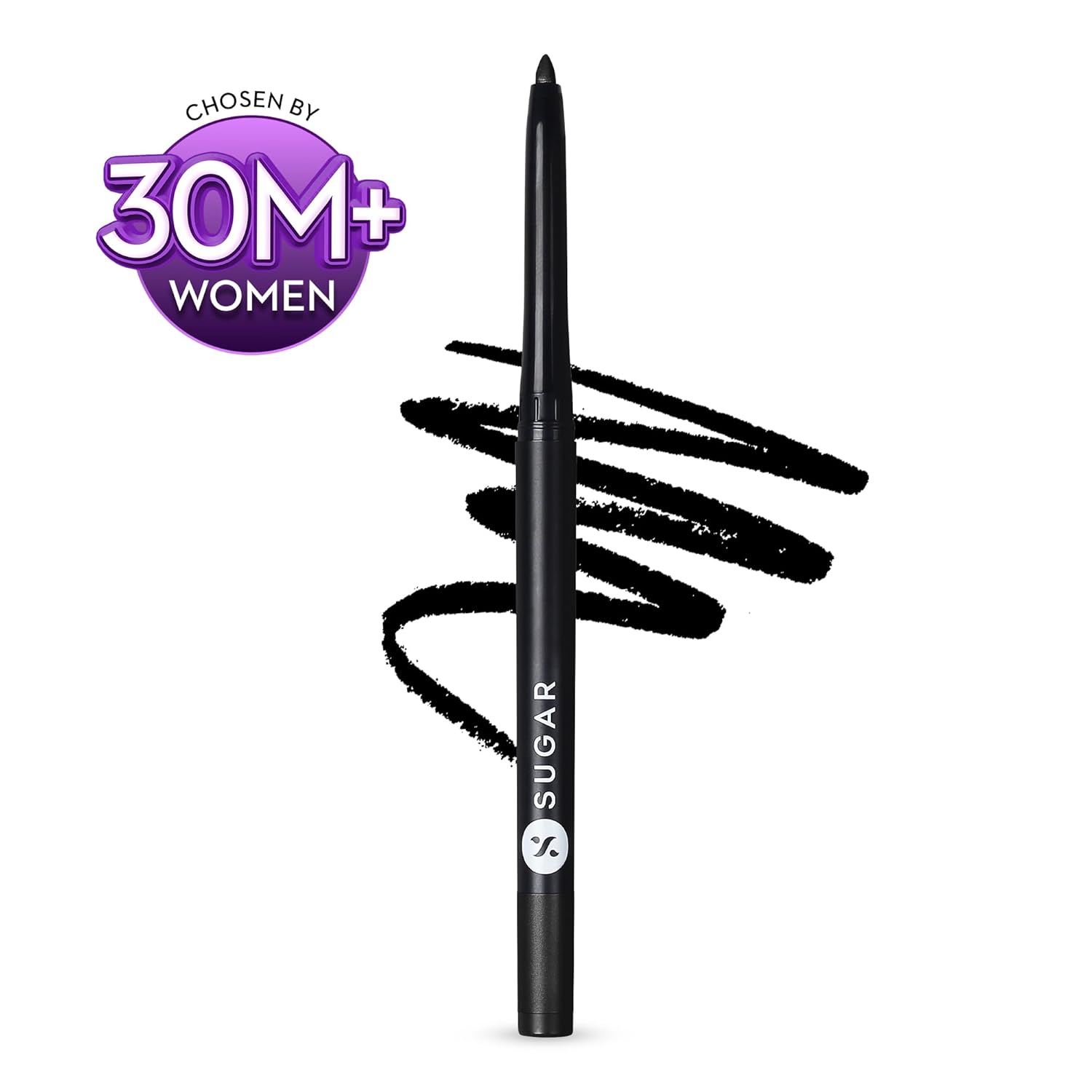 SUGAR Cosmetics Kohl Of Honour Intense Matte Kajal | Waterproof & Smudgeproof | Lasts upto 10hrs | 0.25gm - 01 Black Out - View 2 of 6