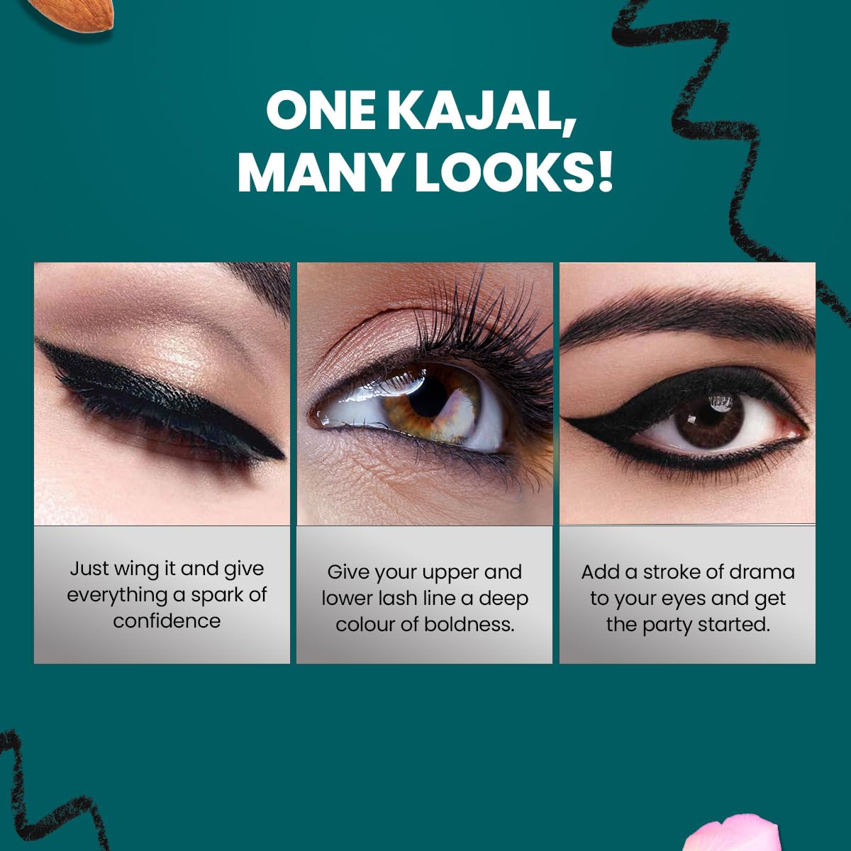 Himalaya Herbals Pencil Kajal Opaque Finish, Black, 2.7G - View 2 of 6