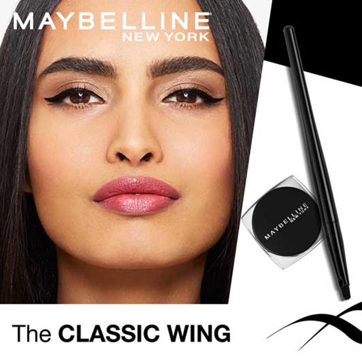 Maybelline New York Glossy Eyeliner, Intense Colour, Long-Lasting, 36Hr Wear, Lasting Drama Gel Eyeliner, Black 2.5GM - View 3 of 5