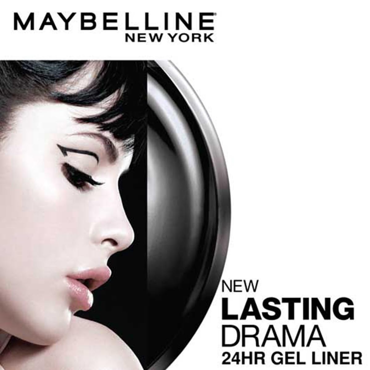 Maybelline New York Glossy Eyeliner, Intense Colour, Long-Lasting, 36Hr Wear, Lasting Drama Gel Eyeliner, Black 2.5GM - View 4 of 5