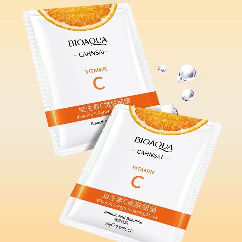 BIOAQUA Vitamin C Rejuvenating Facial Mask(FROM MALAYSIA) - View 3 of 4