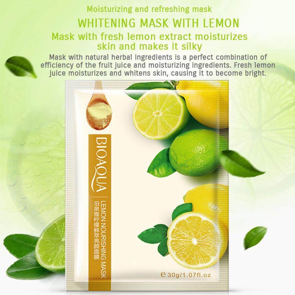 Natural Real squeeze Lime  whitening & moisturising face sheet mask (skincare facial/ brightening) - View 2 of 3