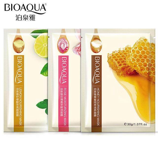 Natural Real squeeze  Rose whitening & moisturising face sheet mask (skincare facial/ brightening) - View 3 of 3