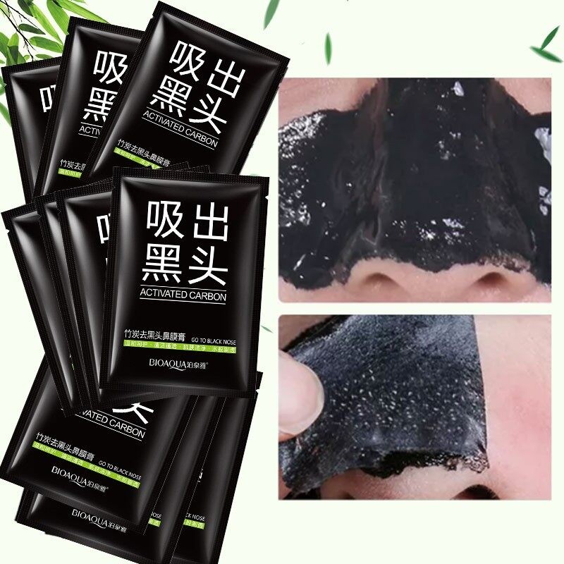 IOAQUA Mineral Black Mud Nose Blackhead Remover Facial Skincare Mask 1 BOX(FROM MALAYSIA) - View 3 of 4