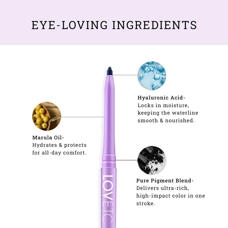 Eyephoria Longwear Smudge-Proof Retractable Kajal - Deep Dive - View 4 of 5