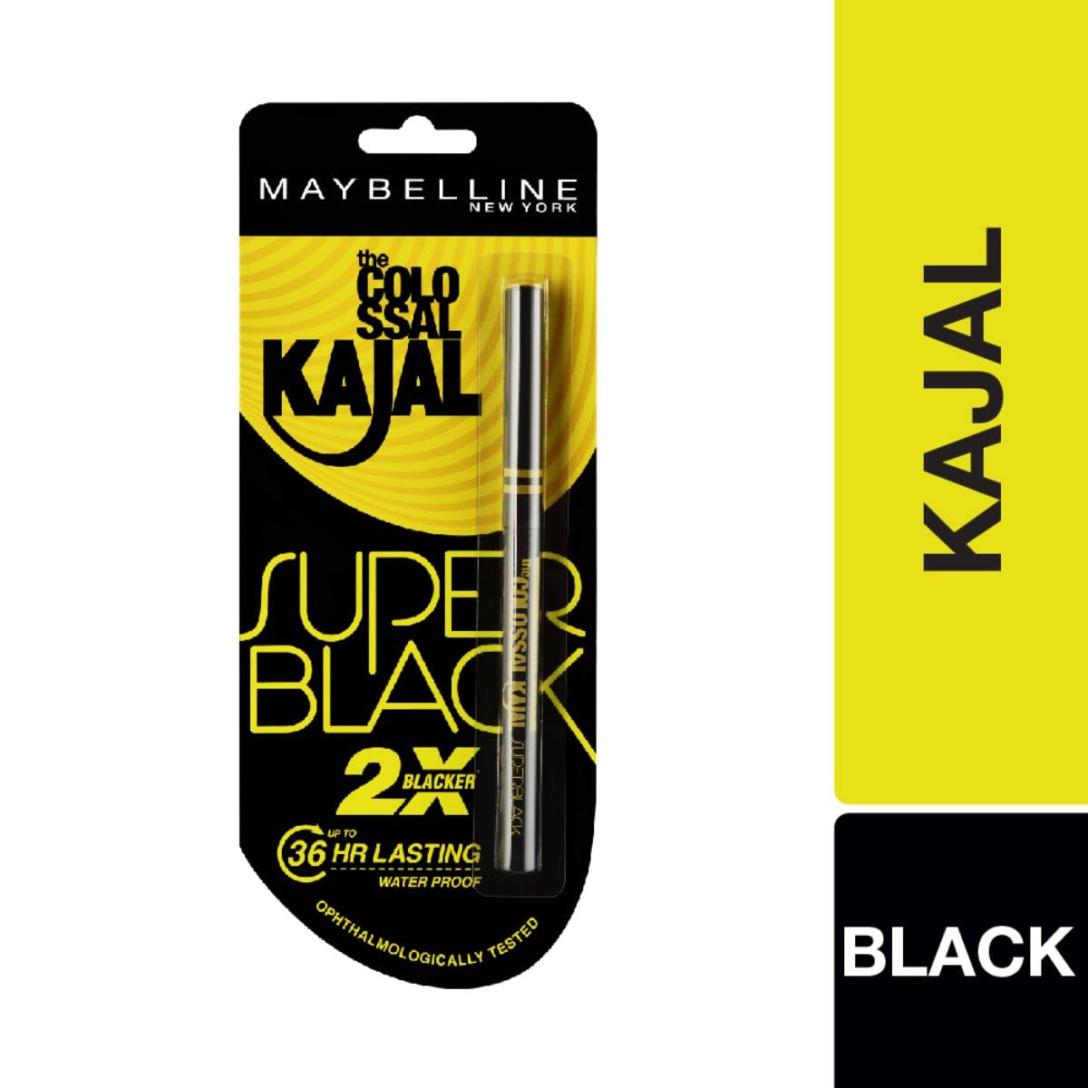 Maybelline New York Matte Kajal Cream, Super Black, Intense Colour, Sharp Definition, Long-Lasting, Colossal Kajal, 0.35G - View 5 of 6