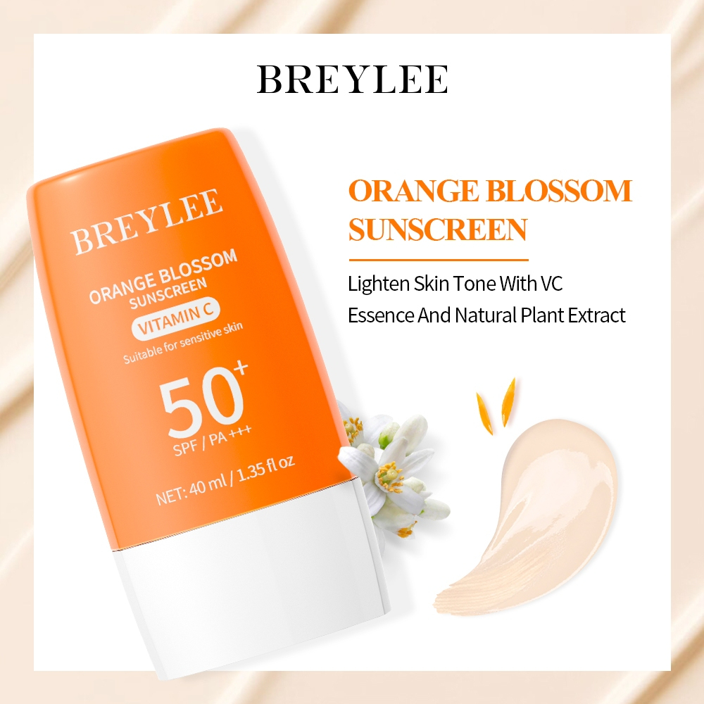 BREYLEE Orange Sunscreen Gel SPF 50 PA+++ Lighten skin Whitening Sunblock Skincare Body Facial UV Protector Sunscreen - View 2 of 3