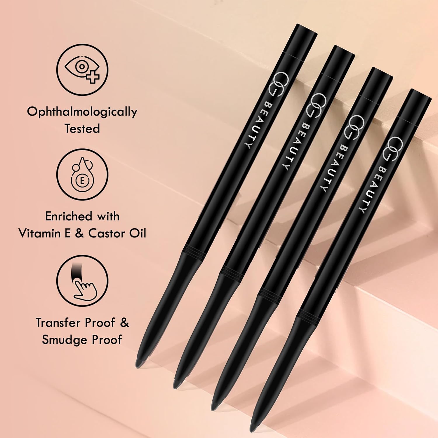 OG BEAUTY Mystic Black Kajal | Waterproof & Smudge-Proof | Intense Long-Lasting Eye Liner | Enriched with Vitamin E & Castor Oil - View 3 of 6