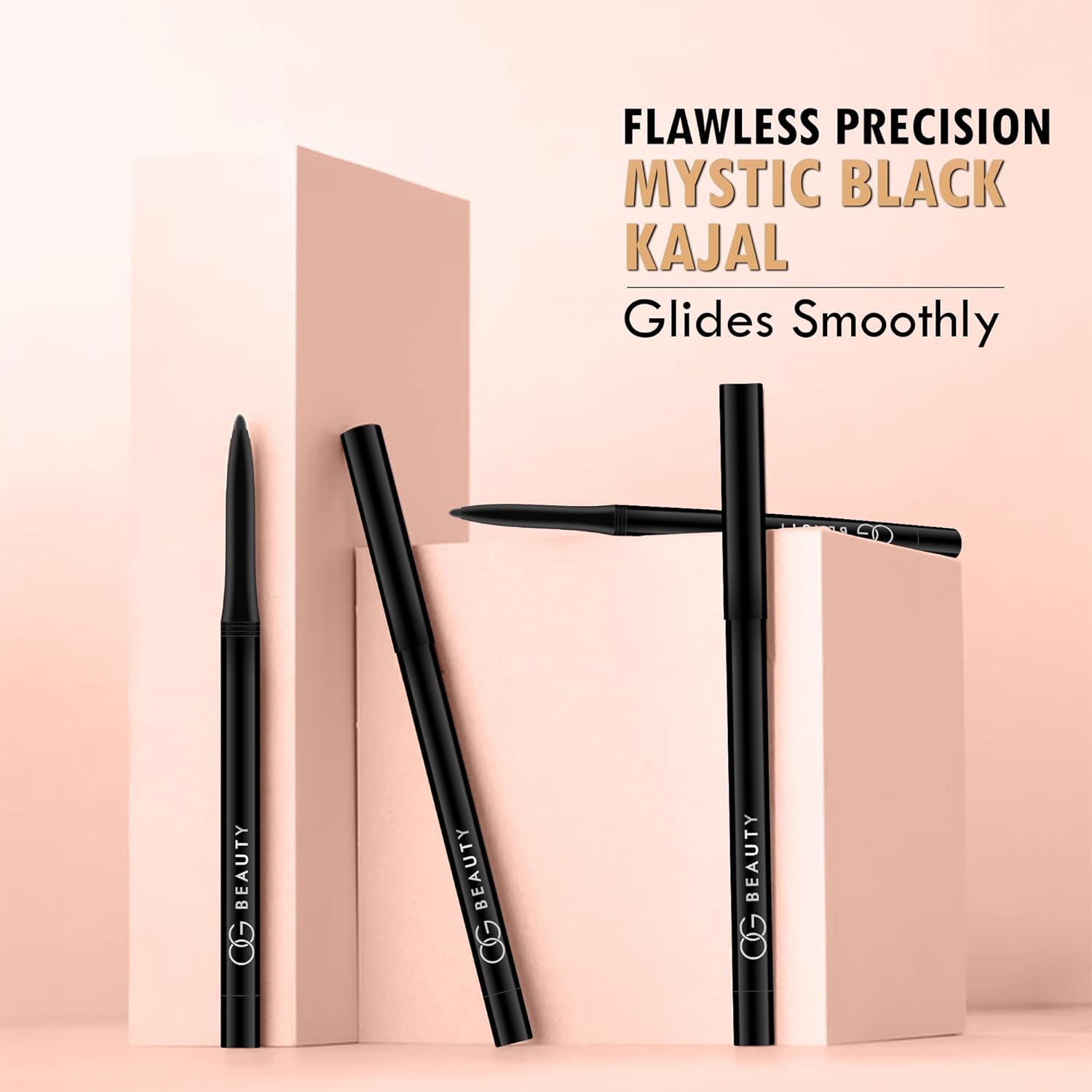 OG BEAUTY Mystic Black Kajal | Waterproof & Smudge-Proof | Intense Long-Lasting Eye Liner | Enriched with Vitamin E & Castor Oil - View 4 of 6