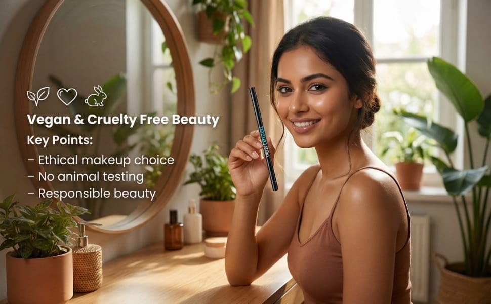 Chelsy Eyeluxe Kajal – 24HR Waterproof & Smudge-Proof, Intense Matte Black, Smooth Glide, Vegan & Cruelty-Free | For Women & Girls - View 7 of 8
