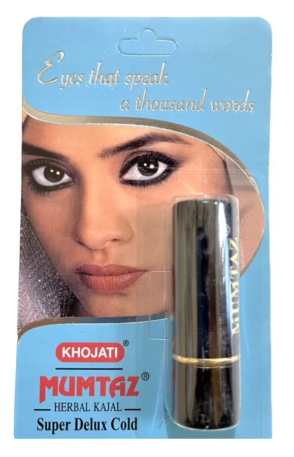 Cooling Kajal, Cool Kajal, Insta Cool Kajal,long lasting kajal, Black, Matte Finish, Premium natural Cooling Kajal, Dark black Cool and refreshing Kajal, Smudge Proof, Waterproof and long lasting kajal, Black Kajal, Super Delux Cold Kajal - View 3 of 4