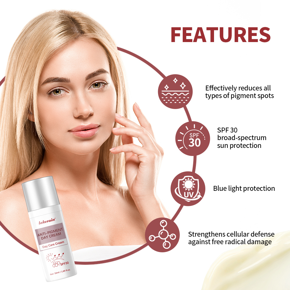  Lakerain SPF 30 Brightening Day Cream - Reduces Pigment, Wrinkles & Spots, 50ml Lakerain SPF 30 Krim Siang Mencerahkan - View 3 of 3