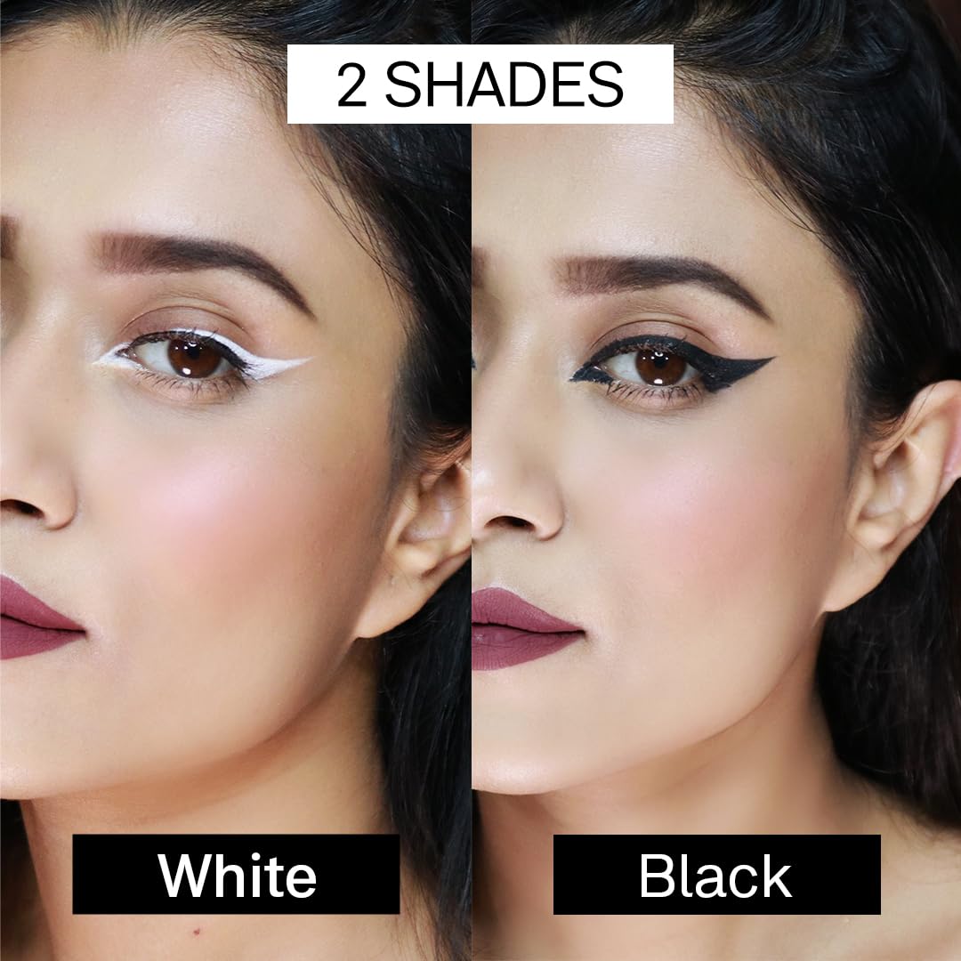FLiCKA Breathtaking Eyes Twist Kajal Waterproof, Smudge Proof, Longlasting, Dermatologically approved, Intense Colour, Black, 0.30g - View 2 of 5