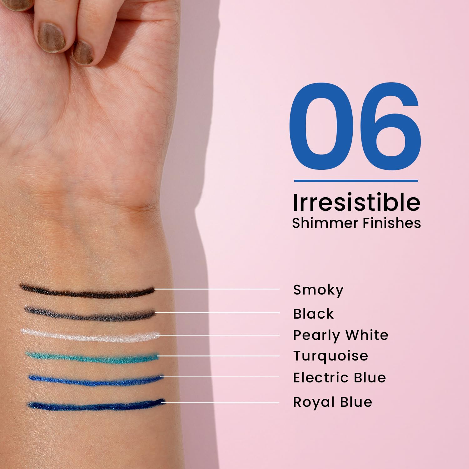 Swiss Beauty Intense Gel Kajal with Sharpener | 12-Hour Stay | Waterproof | Smudge-Proof | Creamy Texture | Highly Pigmented | Multi-Use Eye Pencil | 1.2g, Shade- Black - View 4 of 6