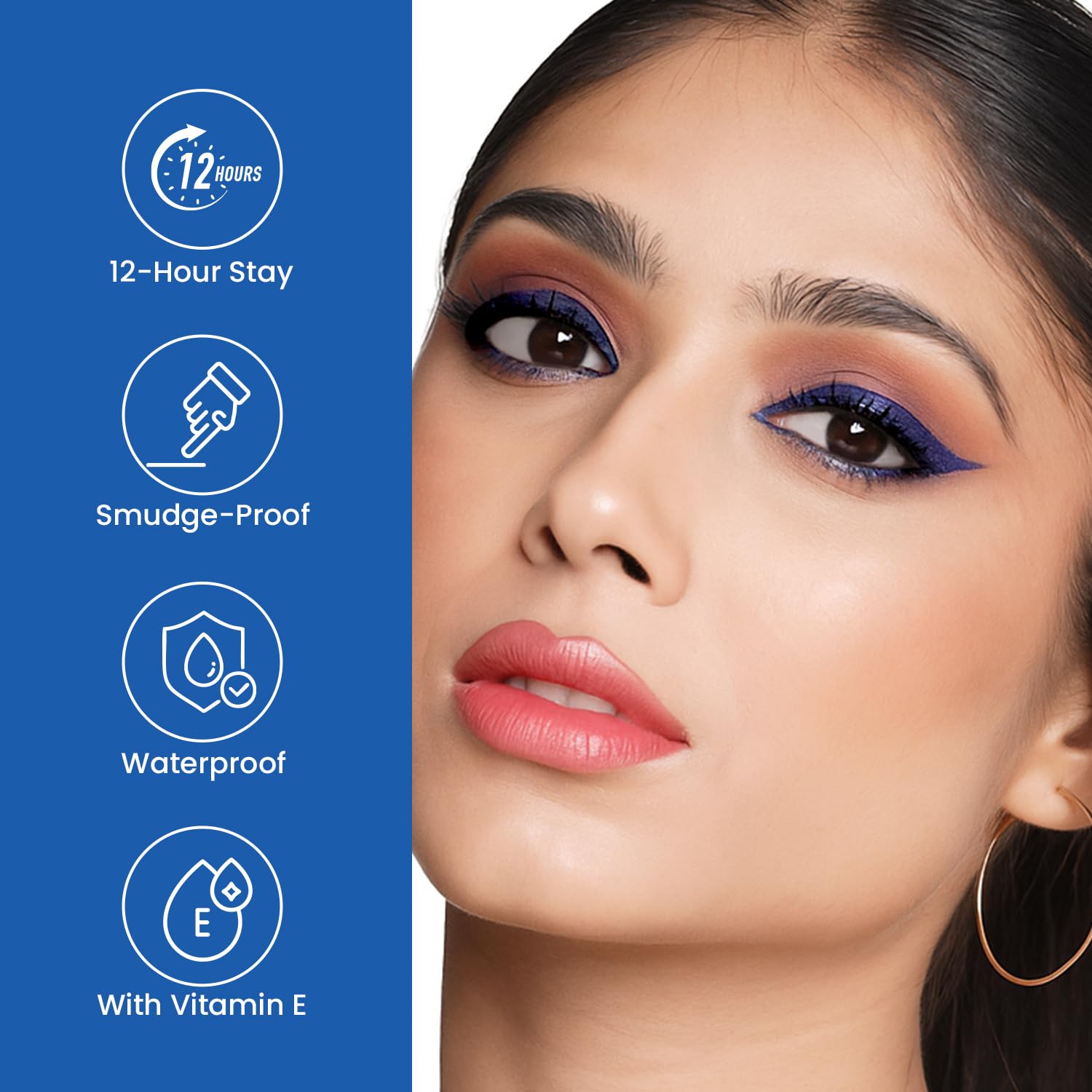 Swiss Beauty Intense Gel Kajal with Sharpener | 12-Hour Stay | Waterproof | Smudge-Proof | Creamy Texture | Highly Pigmented | Multi-Use Eye Pencil | 1.2g, Shade- Black - View 5 of 6