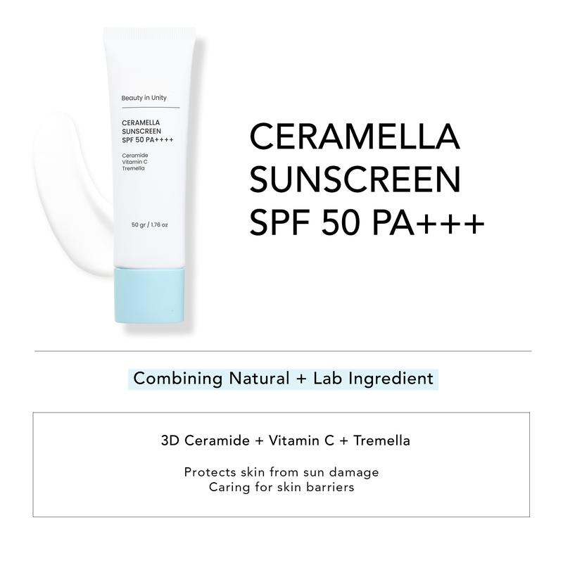 CERAMELLA Sunscreen SPF 50 PA++++ – Lightweight UV Defense with 3D Ceramide, Vitamin C & Tremella 1pc - View 3 of 3