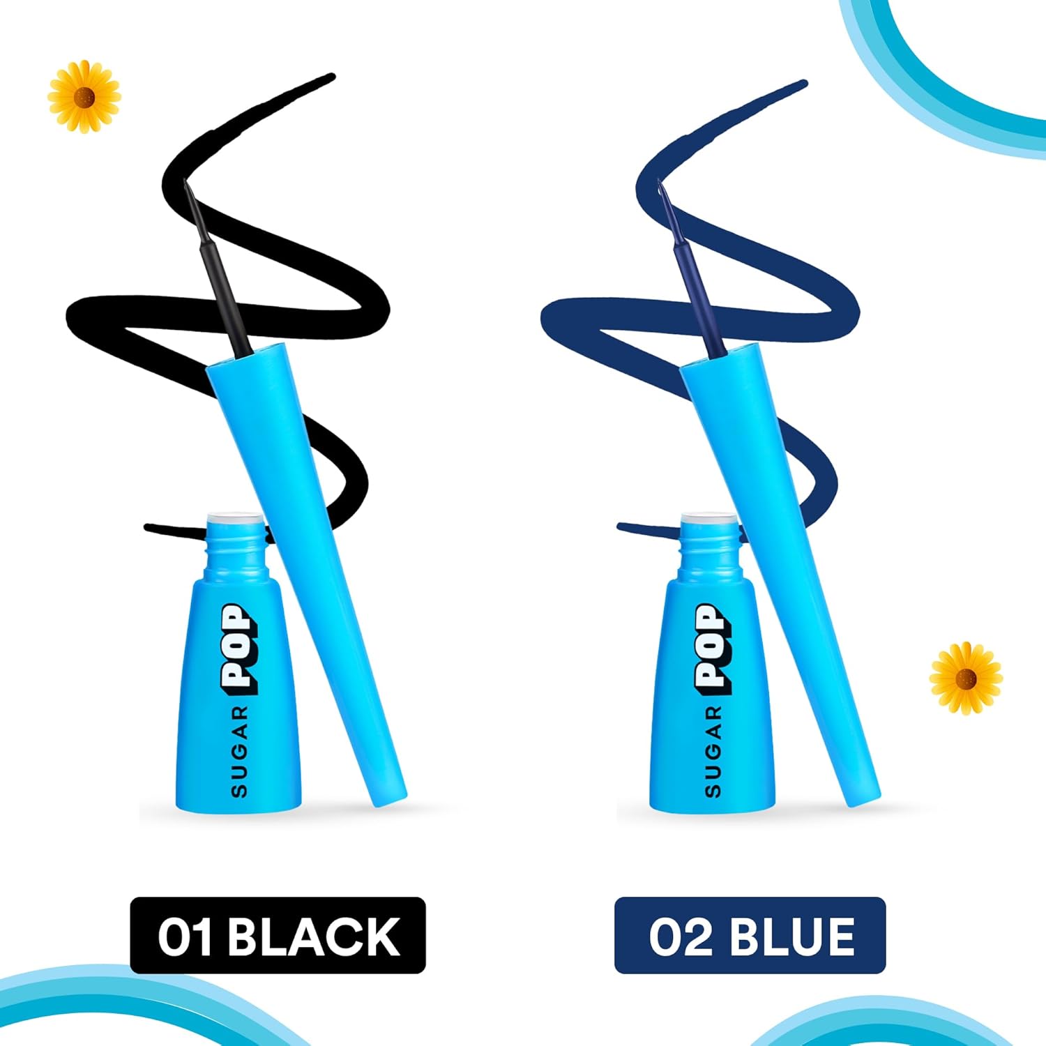 SUGAR POP Matte Eyeliner | Enriched with Castor Oil | Smudge-proof | Waterproof | Up to 24 Hours | 4.5ml - 01 Black - View 3 of 6