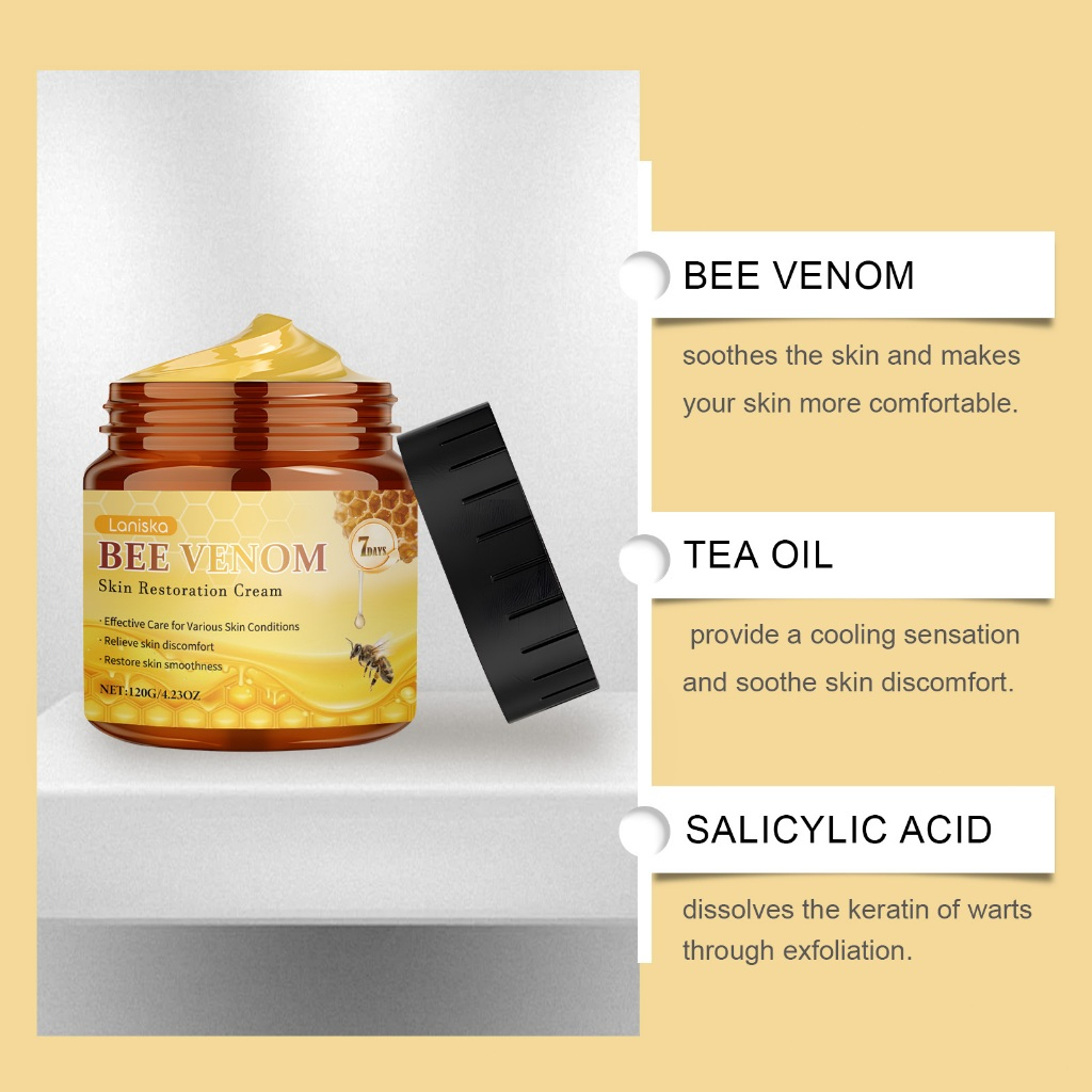 Bee Venom Wart Remover Cream 120g Gentle Mole Skin Tag Remover Venom Skin Restoration Cream - View 3 of 3