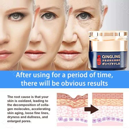 QINGLING Polypeptide Firming Anti-wrinkle Cream Blemish Removal Acne Mark Moisturizer Firming Facial Lifting Cream 50g - View 3 of 3