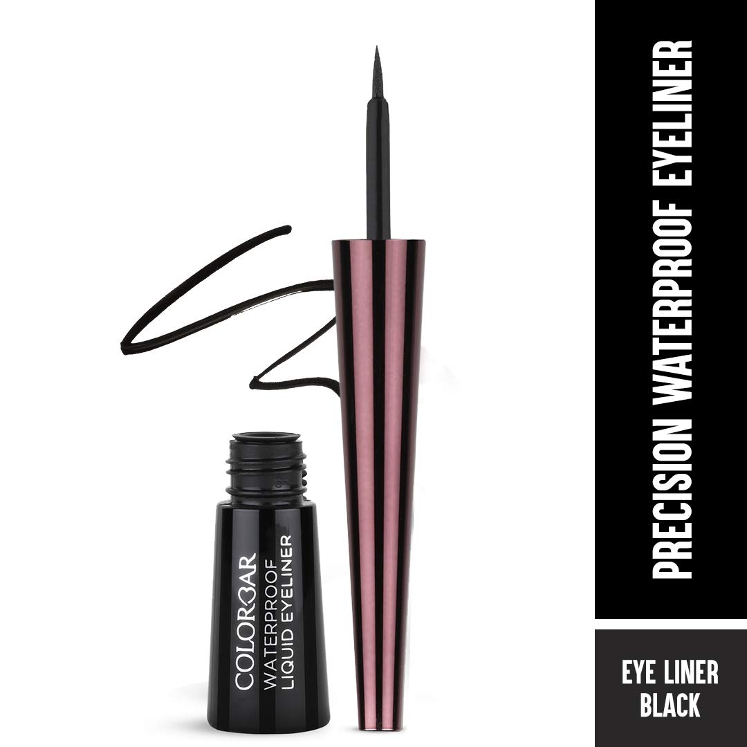 Colorbar Waterproof Opaque Liquid Eyeliner Opaque Finish - Black, 2.5ml |Smudge Proof| Long Lasting| Flexible Applicator. - View 4 of 4