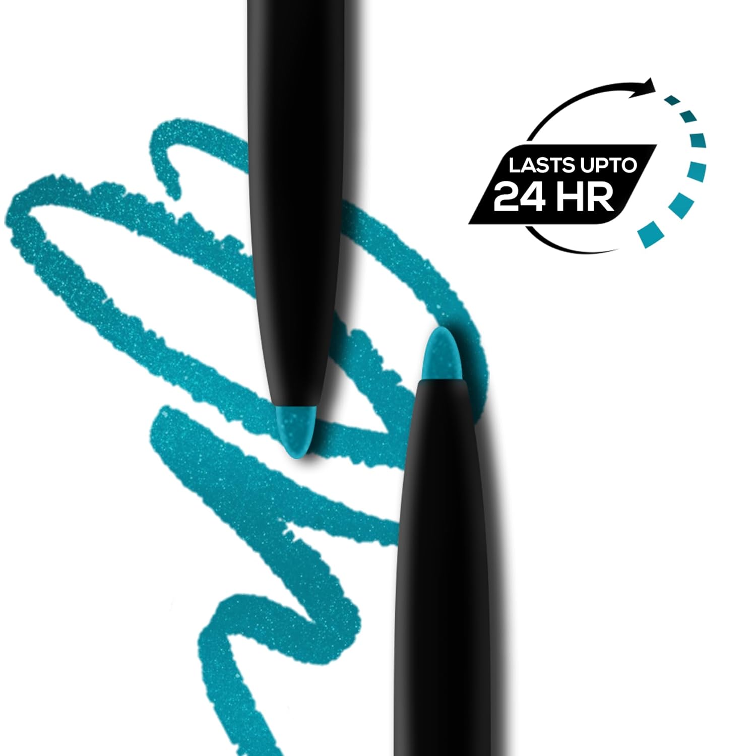 RENEE Kajal Pen with Sharpener - True Blue | 24 Hrs Stay | Long Lasting Kohl Pencil | Matte Finish | Rich Color Payoff | Smudge & Waterproof | One Swipe Application Formula | 0.35gm - View 4 of 5