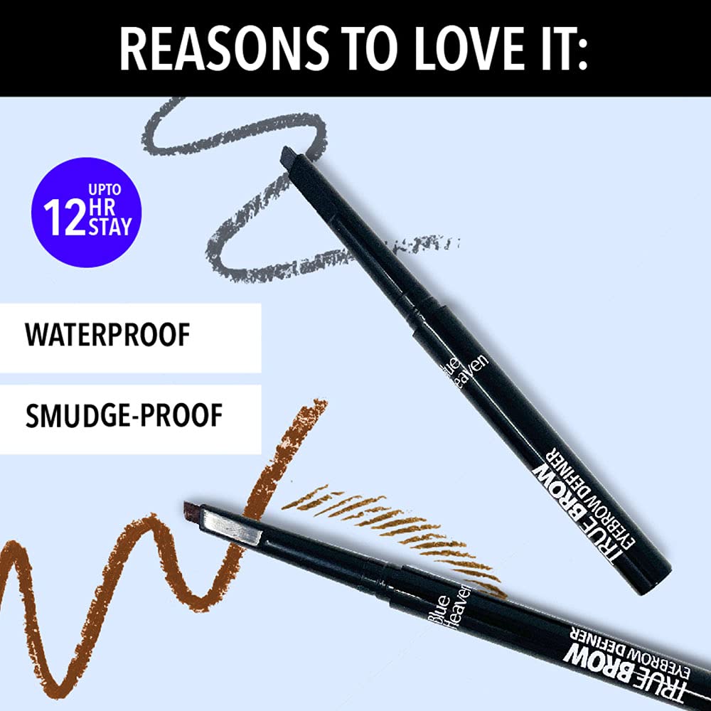 Blue Heaven True Brow Eyebrow Definer, Black, 0.30gm - View 6 of 7