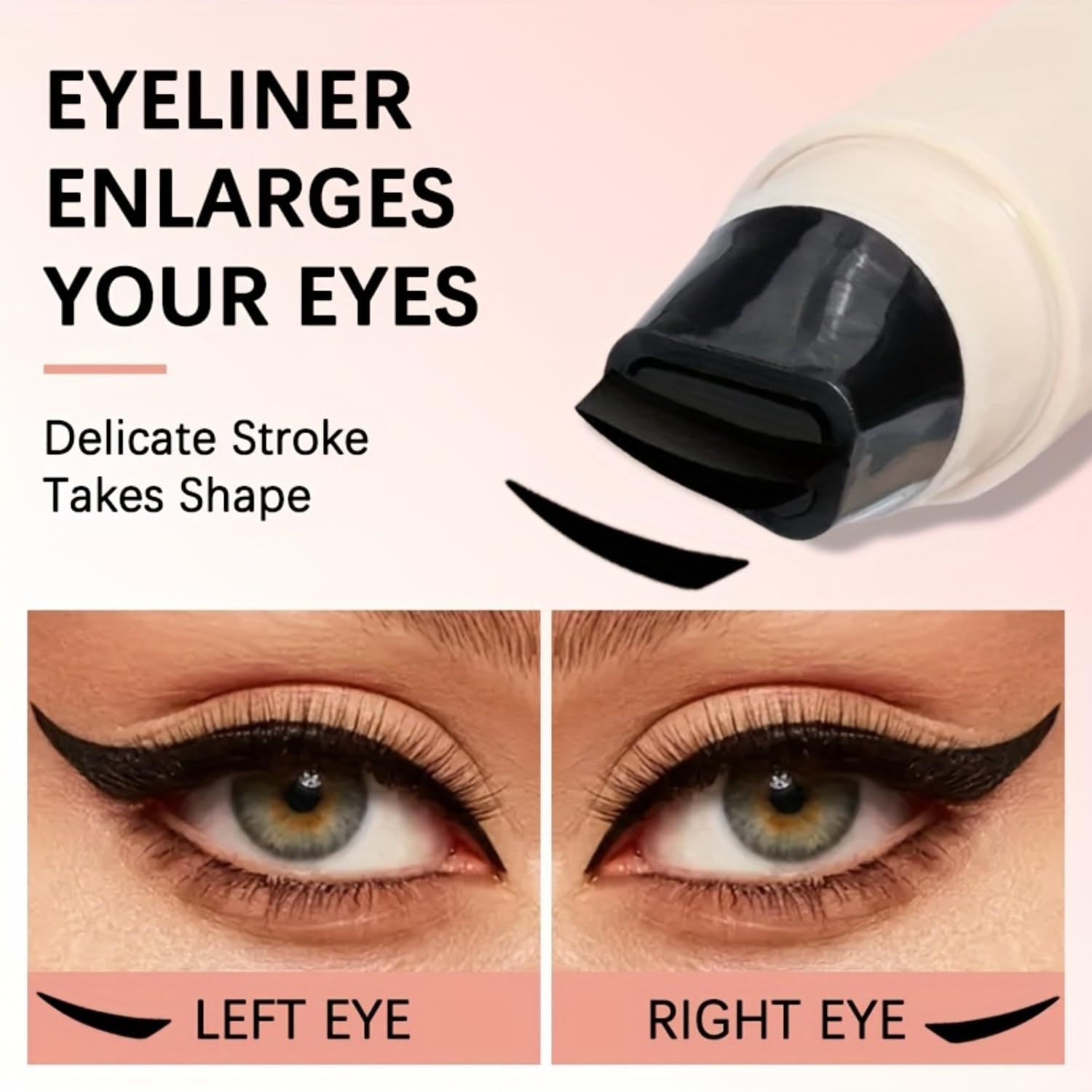 Dual Tip Eyeliner Stamp Pen - Waterproof, Quick-Dry, Long-Lasting & Smudge-Proof for Beginners, Natural l Look with Black Eye Liner, Easy to Use for Everyday & Special Occasions - View 7 of 7