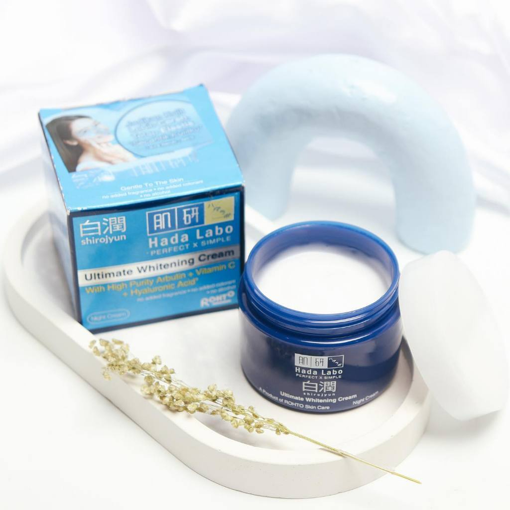Hada Labo Shirojyun Ultimate Whitening Cream 40g - Hadalabo Night Cream - Facial Moisturizer - MyLedi - View 2 of 3