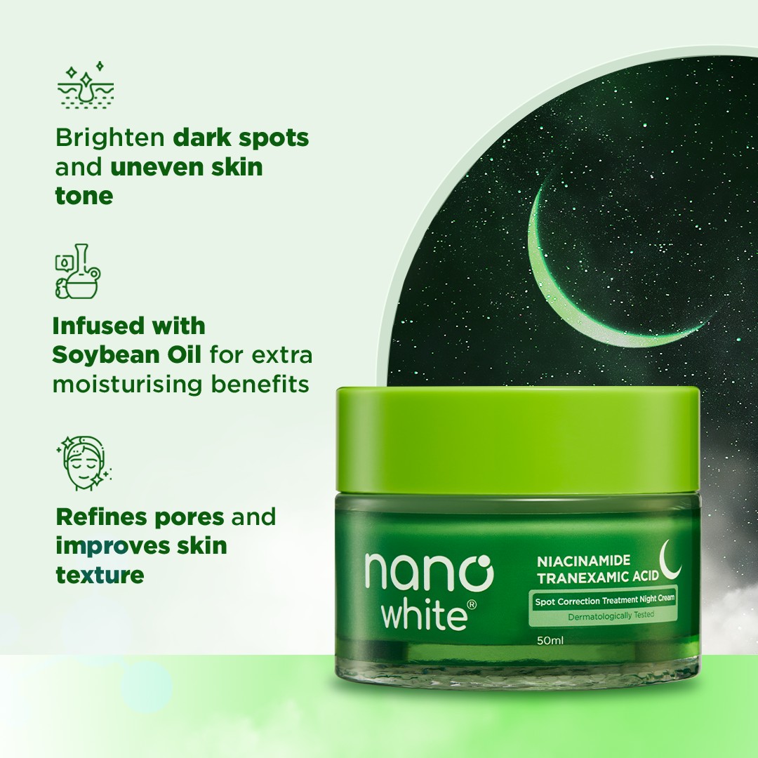 Nanowhite Spot Correction Treatment Night Cream 50ml(FROM MALAYSIA) - View 2 of 3