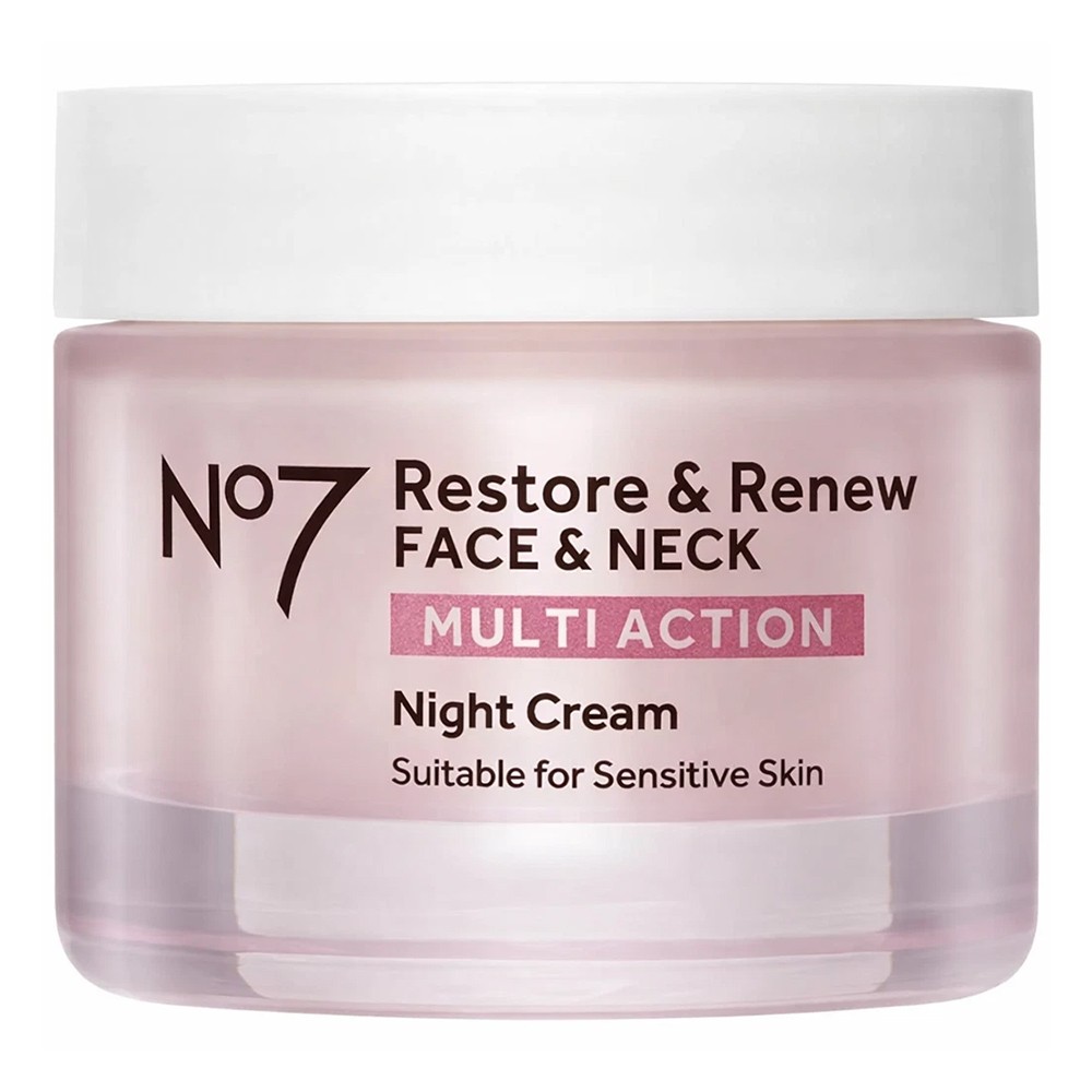 No7 Renewal Night Cream 50g - Anti-Aging Retinol & Collagen, Firming Hydrating Facial Moisturizer(FROM MALAYSIA) - View 4 of 4