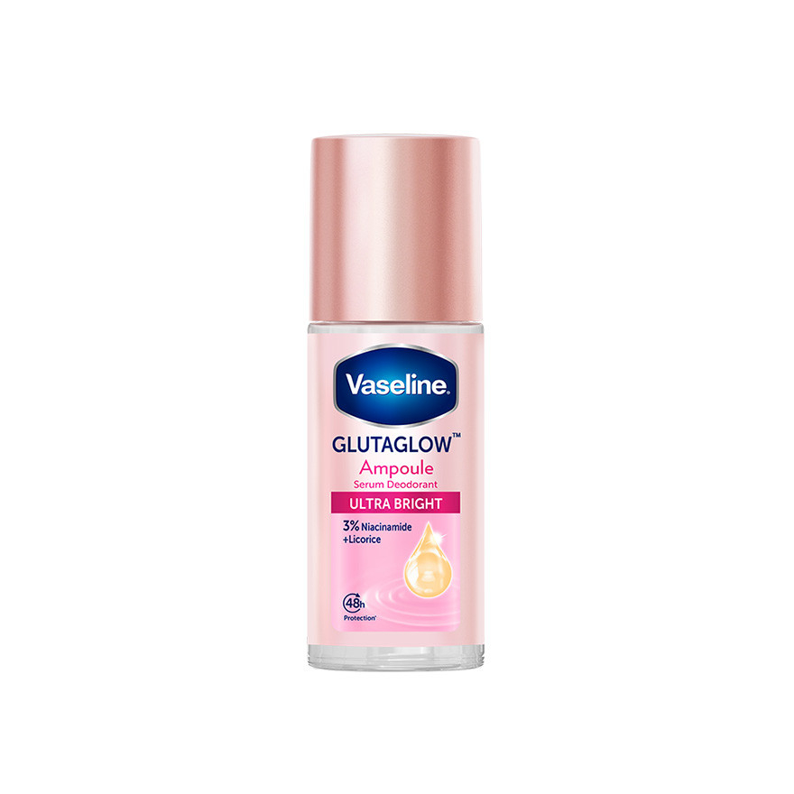 Vaseline Deo Roll On Ultra Bright 45ml Underarm Deodorant Brightening Care Smooth Skin Odor Protection Long Lasting Freshness Daily Use Gentle Formula Non-Sticky Comfortable Skin Nourishing Roll On Deodorant - View 3 of 3