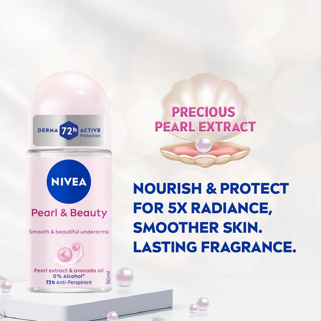Pearl Glow Roll On Deodorant 50ml Brightening Underarm Care Smooth Even Skin Tone Odor Protection Long Lasting Freshness Gentle Moisturizing Formula Daily Use Non-Sticky Comfortable Skin Care Solution - View 2 of 3