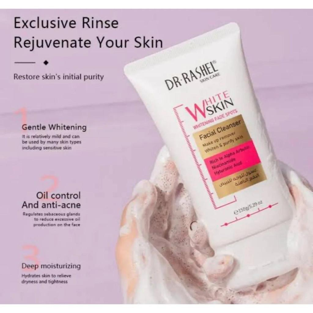 New Dr Rashel Whitening Facial Cleanser Skincare 150g – Brightening Face Wash, Deep Cleansing, Oil Control, Gentle Daily Cleanser for Clear, Smooth, Radiant Skin - View 3 of 3