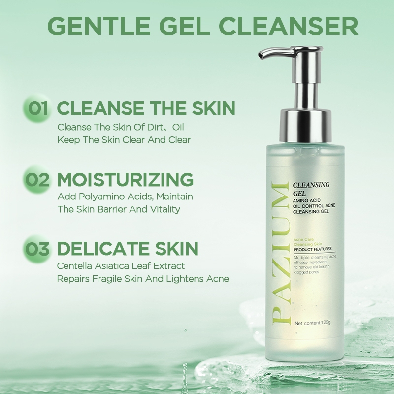 PAZIUM Acne Solution Cleansing Gel – Deep Hydrating Moisturizing Face Wash, Smoothing Skin Cleanser, Oil Control, Soothe & Purify Facial Gel for Clear, Healthy Skin - View 3 of 3
