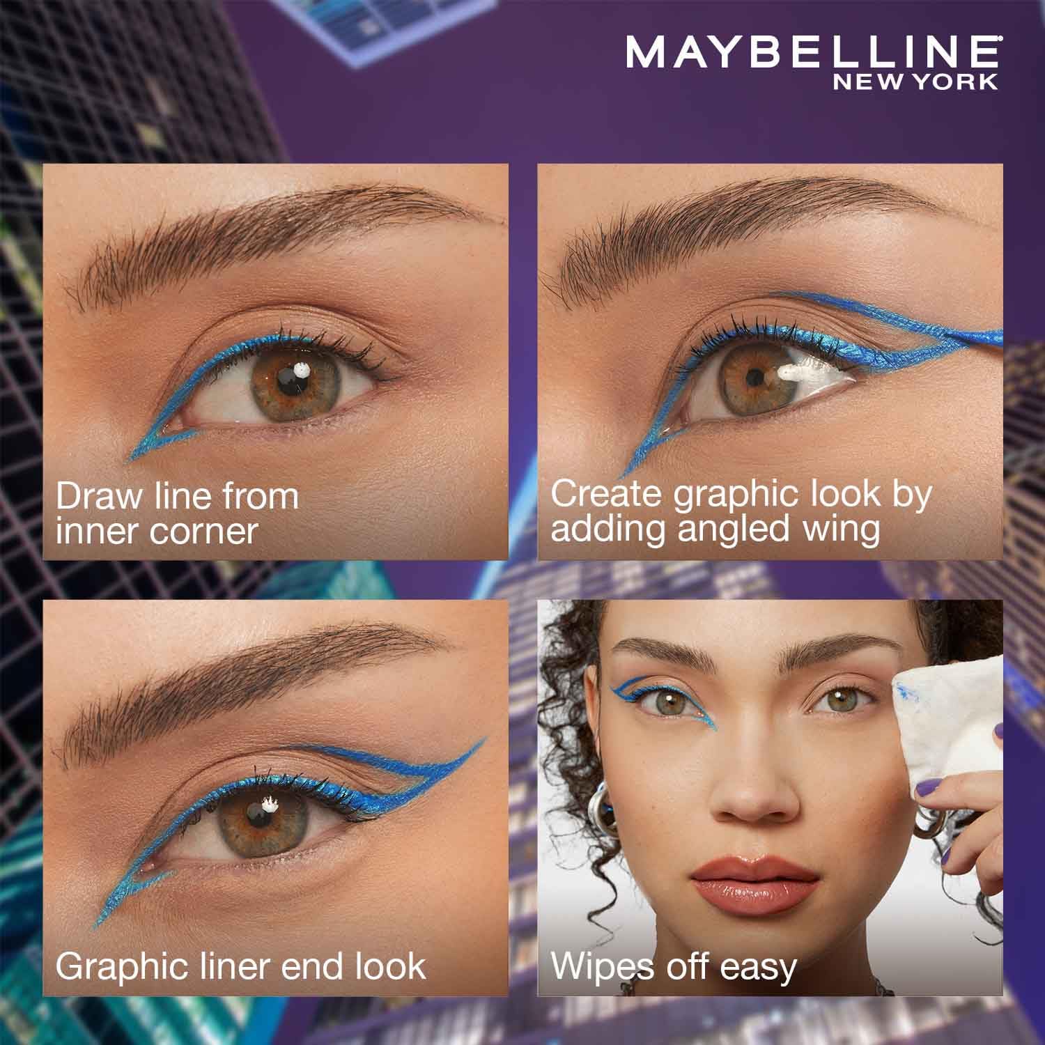Maybelline New York Tattoo Play Metallic Green Liquid Eyeliner - Longwear Waterproof Eyeliner - Metallic Finish, Rush, 2.1ml - View 2 of 7