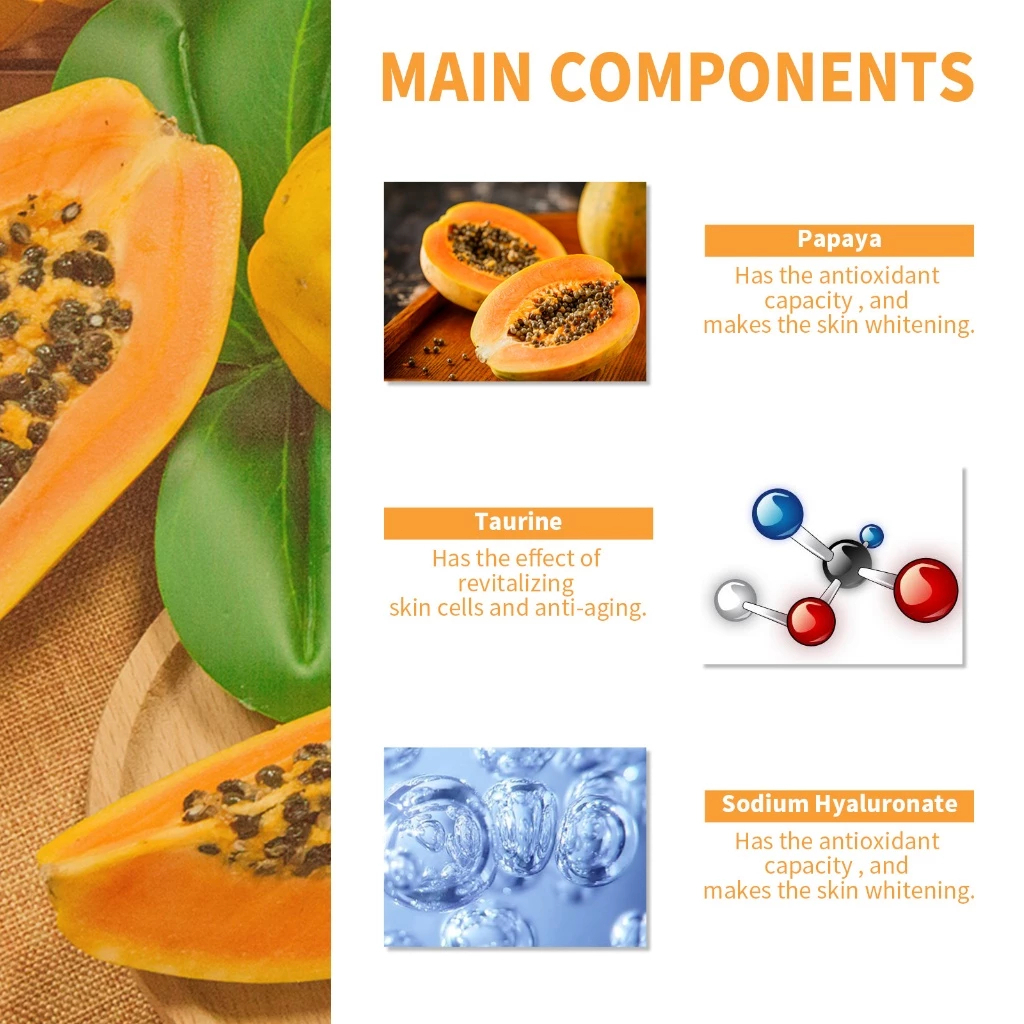 Papaya Scrub Cleanser 100g Exfoliating Gel Face Wash for Deep Pore Cleansing Removes Dead Skin Cells Blackheads Controls Oil Brightens Skin Leaves Face Smooth Fresh and Radiant Glow - View 3 of 3