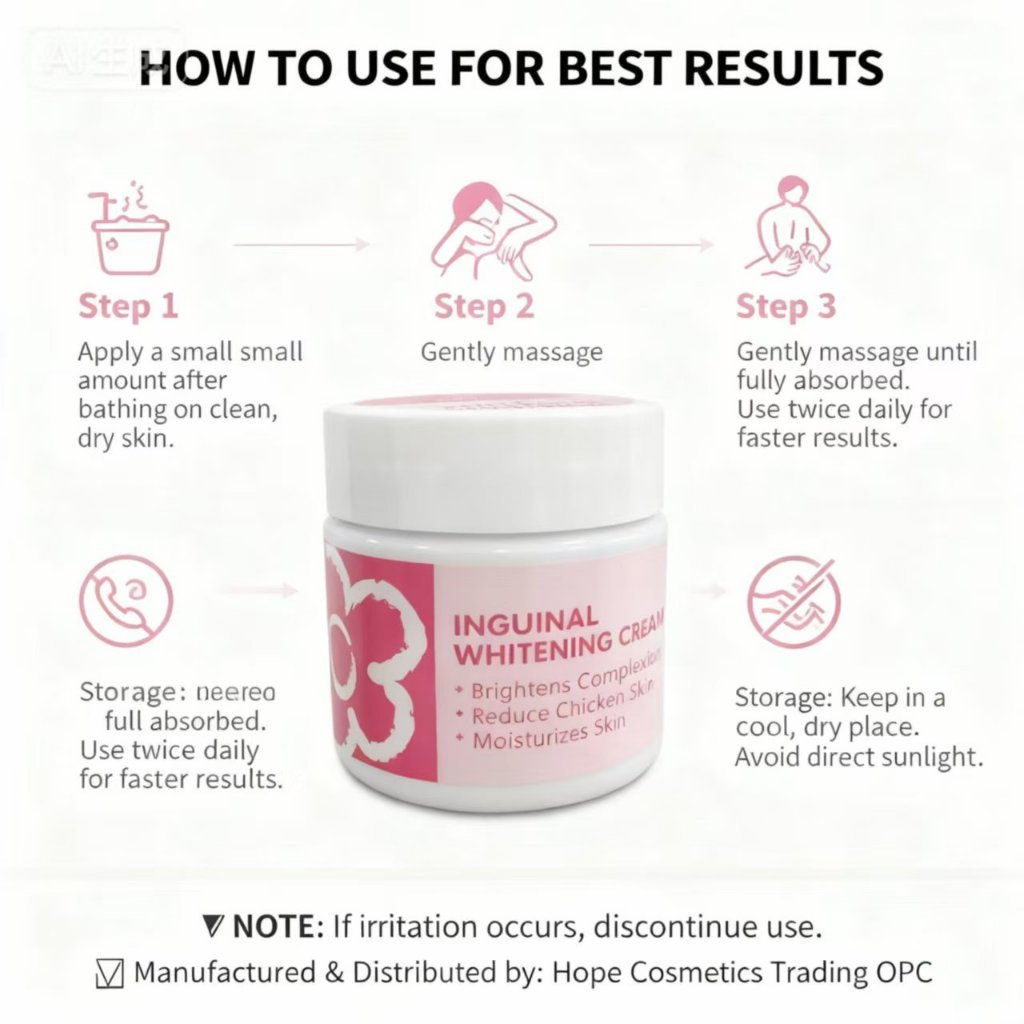 CUISHIFAN Underarm & Inguinal Whitening Cream 25g – Brightening Moisturizing Body Cream for Dark Areas, Nourishing Skin Care, Odor Control, Smoothening Formula for Underarms and Inner Thighs - View 2 of 3