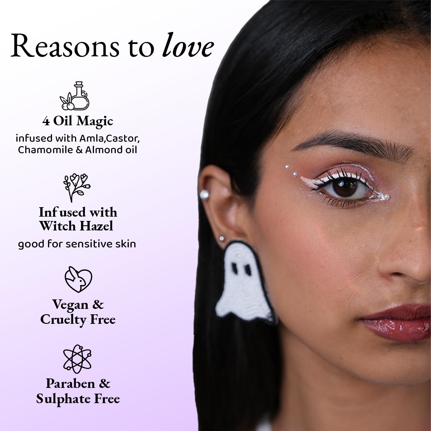 Elitty Eyeliner 4g - Fairycore With Ombre Shimmery Finish | Long Lasting, Waterproof, Smudge Proof Liquid Eyeliner | Quick Drying Formula With Monochrome Effect - Shade (Silver Blue) - View 3 of 5