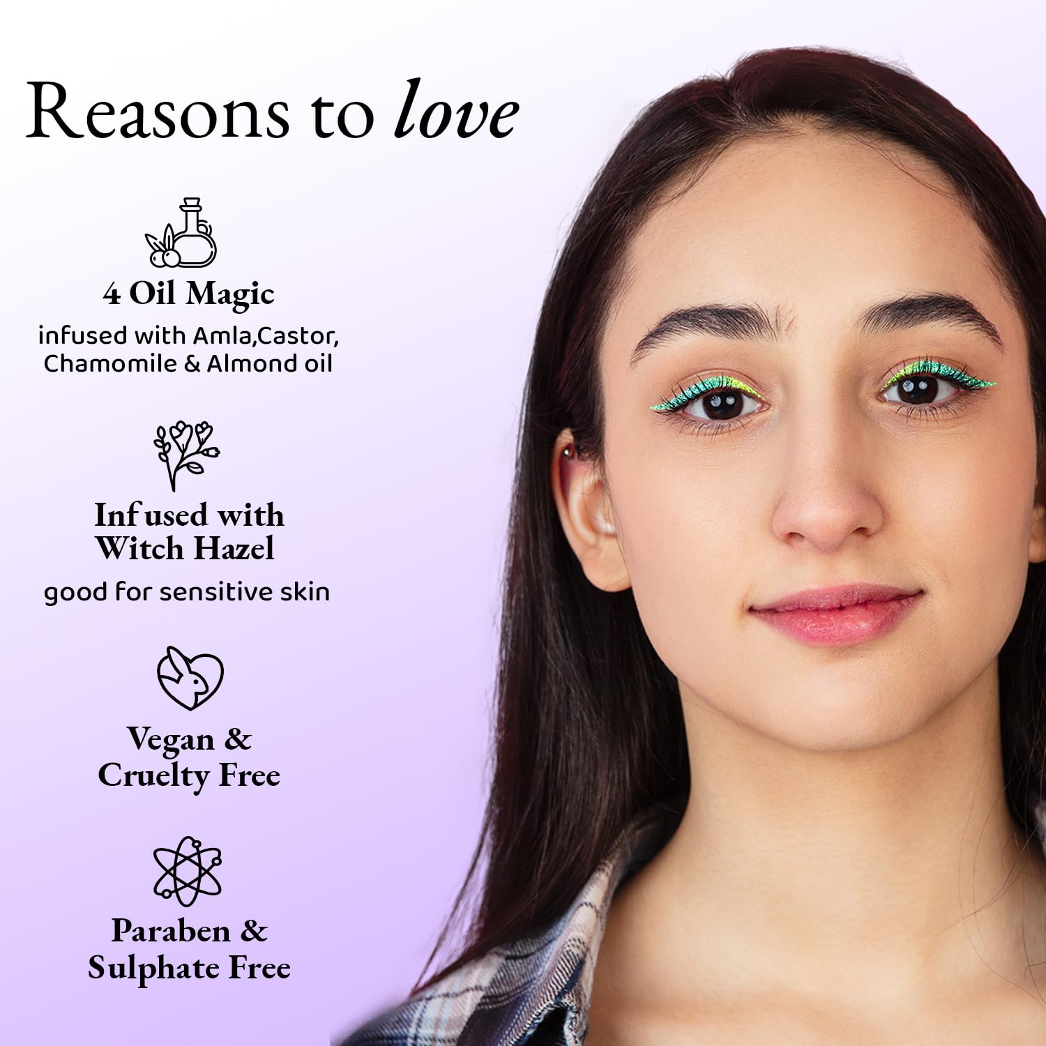Elitty Eyeliner 4g - Aurora With Ombre Shimmery Finish | Long Lasting, Waterproof, Smudge Proof Liquid Eyeliner | Quick Drying Formula With Monochrome Effect - Shade (Green-Blue) - View 3 of 5